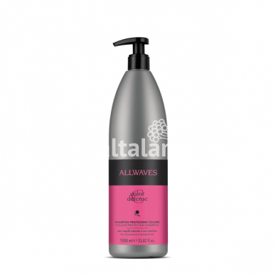 ALLWAVES Plaukų spalvą tausojantis šampūnas COLOR DEFENSE Dažytiems plaukams, 1000 ml.