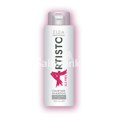 Apsauginis šampūnas be sulfatų dažytiems plaukams Elea Professional Artisto Color Save 200 ml.