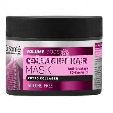 Dr. Sante Collagen Hair Mask plaukų kaukė su kolagenu 300 ml.