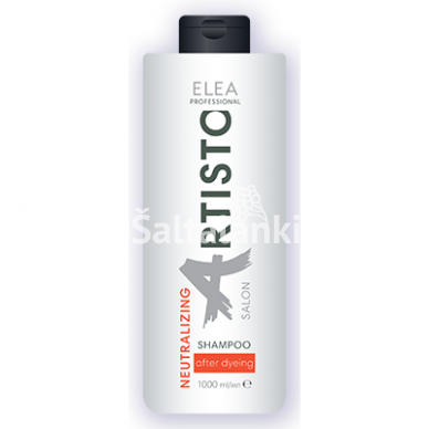 Elea Professional Artisto Salon Šampūnas - neutralizatorius po dažymo, 1000 ml.