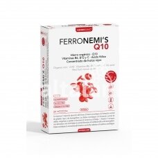 Maisto papildas FERRONEMI'S geležies papildas su CoQ10 ir vitaminais, 20 geriamųjų ampulių
