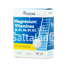 Maisto papildas Vitavea Magnis, vitaminai B1, B2, B6, B9, B12, 24 tirpstančios tabletės