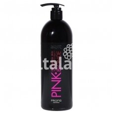 Maitinamasis plaukų šampūnas PINK BLONDE su rožiniu pigmentu 1000 ml.