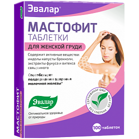 Maisto papildas Mastofit 100 tab. "Evalar"