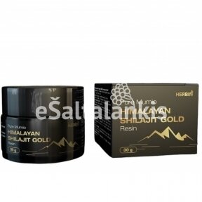 Maisto papildas Išgrynintas Himalajų Mumio (Shilajit) Gold derva / pasta, 30g.