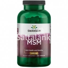 Maisto papildas MSM 1000 mg. 120 kap. "SWANSON"