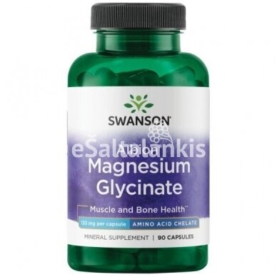 Maisto papildas MAGNIO BISGLICINATAS 700 MG 90 KAPS. (SWANSON JAV)