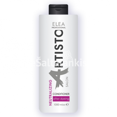 Elea Professional Artisto Salon Neutralizuojantis balzamas po plaukų dažymo, 1000 ml.