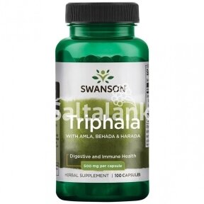 Maisto papildas TRIPHALA 500 mg. 100 kap. "SWANSON"