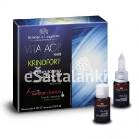 Vita-Age Krinofort® priemonė nuo plaukų slinkimo, 10 buteliukų