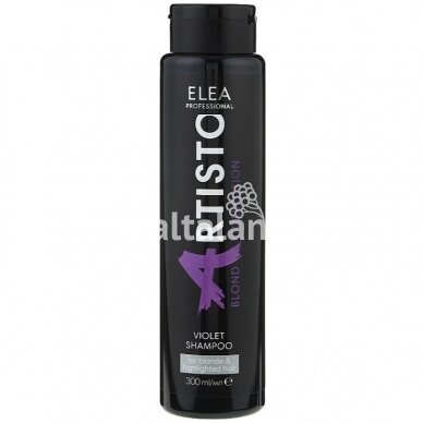 Violetinis šampūnas šviesiems plaukams, 300ml. Elea Professional Artisto Blond Collection